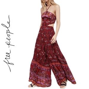 Bohemian Free People Jumpsuit S | Festival Ready Retro Hippie